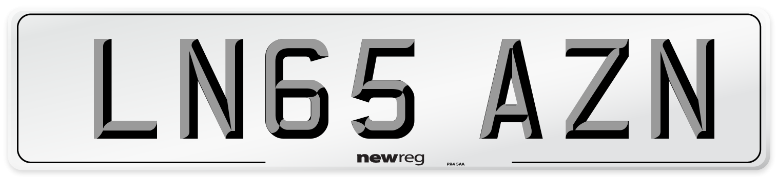 LN65 AZN Number Plate from New Reg